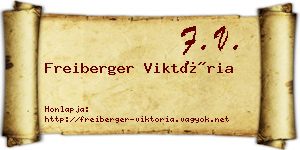 Freiberger Viktória névjegykártya